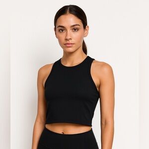 Spyder Black Sleeveless Crop Top